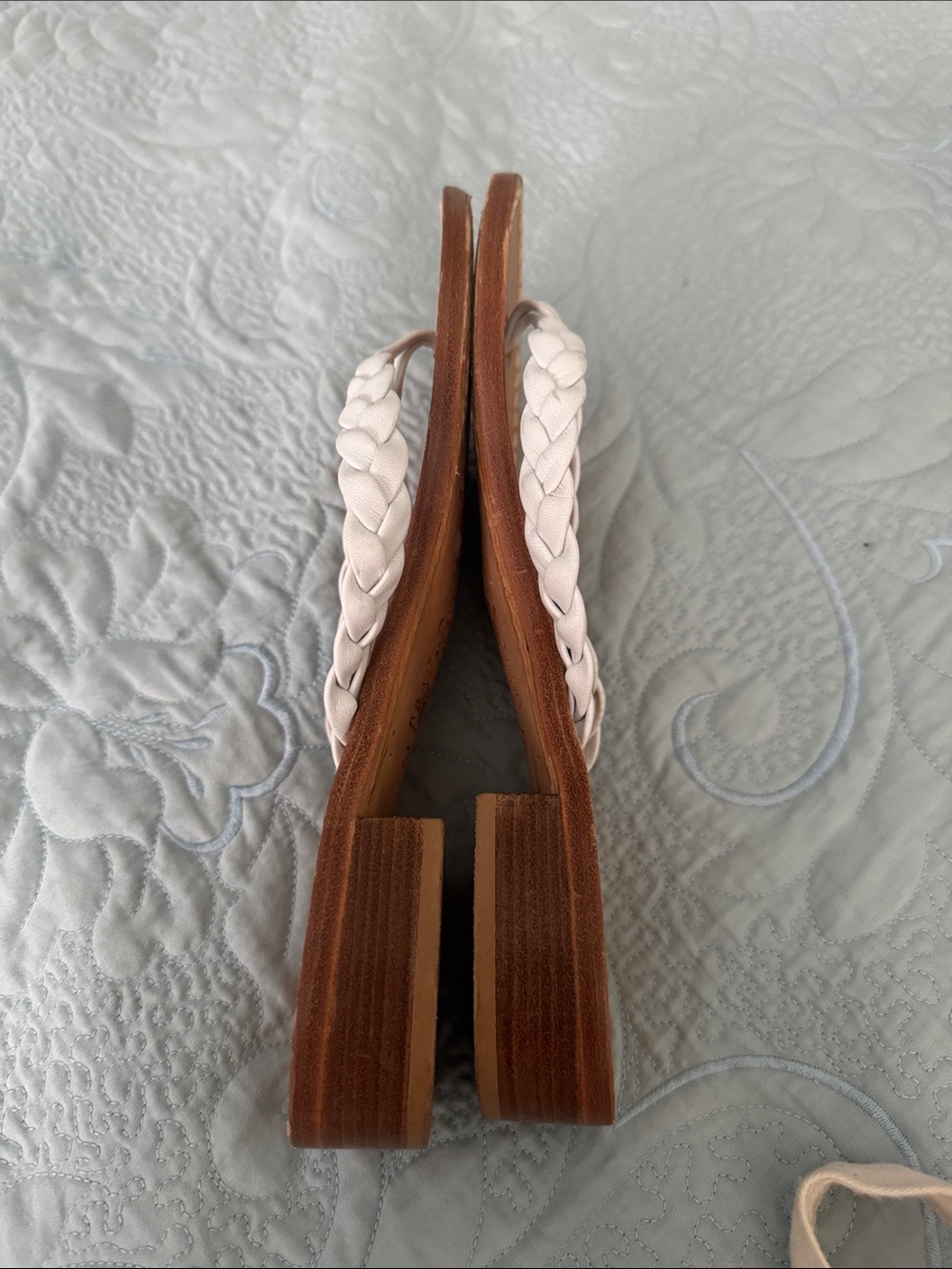 Amalfi white leather sandal - Picture 4 of 7